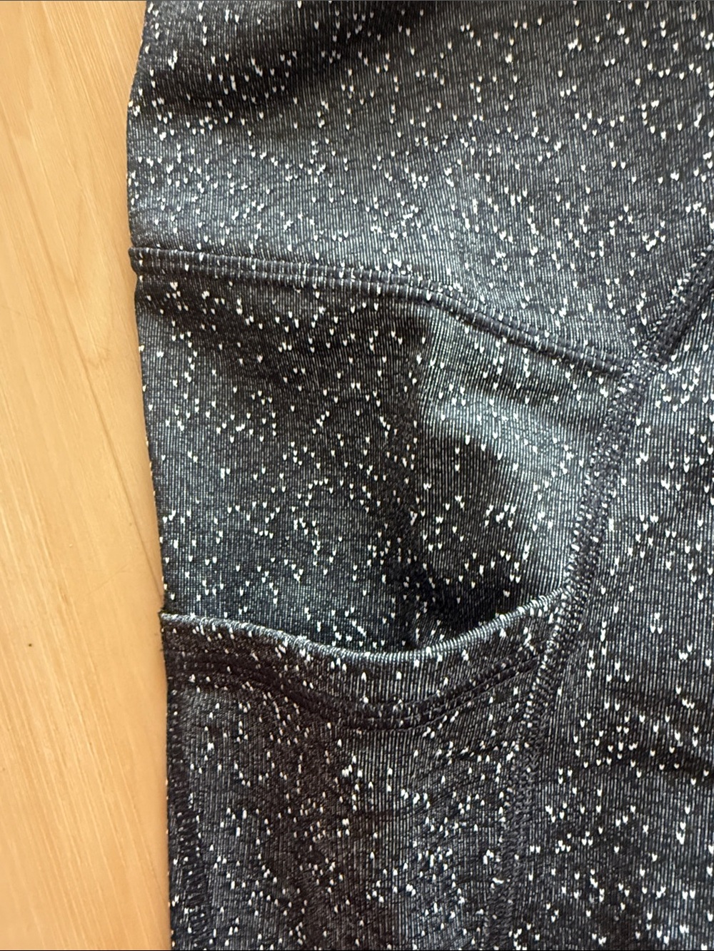 C9 BY CHAMPION ATHLETIC WORKOUT LEGGINGS SPECKLED OMBRÉ DESIGN SIDE POCKETS LG - Picture 12 of 14
